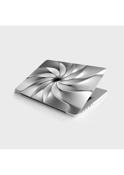Laptop Sticker Notebook Pc Kaplama Etiketi 3D Metal Kare
