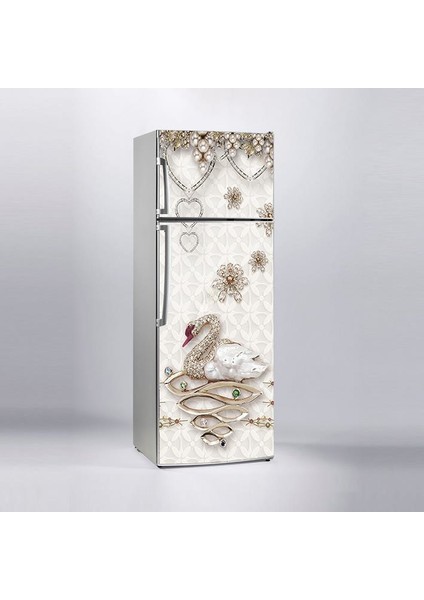 Buzdolabı Sticker Kaplama Dolap Kaplama Etiketi Elmas Kuğu