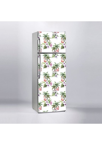 Buzdolabı Sticker Kaplama Dolap Kaplama Etiketi Flamingo