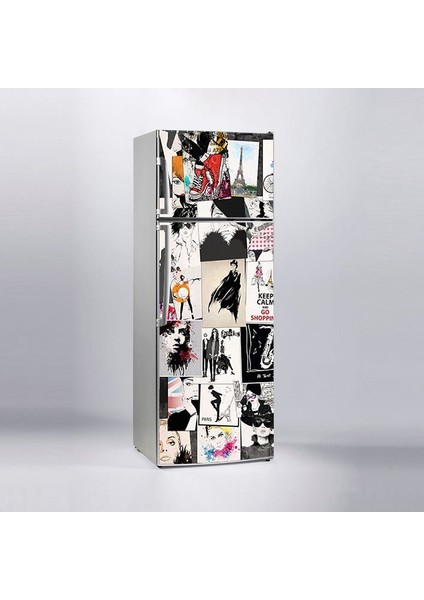Buzdolabı Sticker Kaplama Dolap Kaplama Etiketi Popart