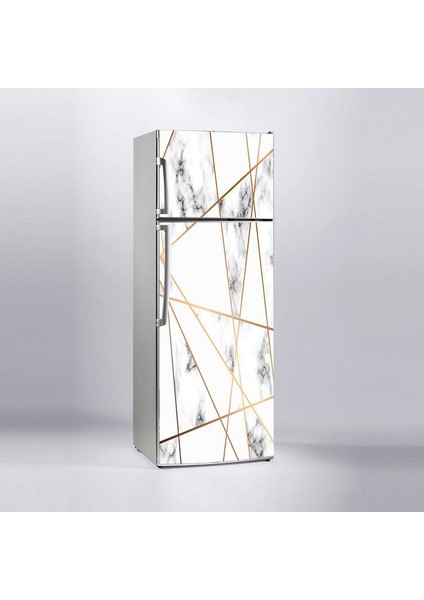 Buzdolabı Sticker Kaplama Dolap Kaplama Etiketi Geometrik Mermer