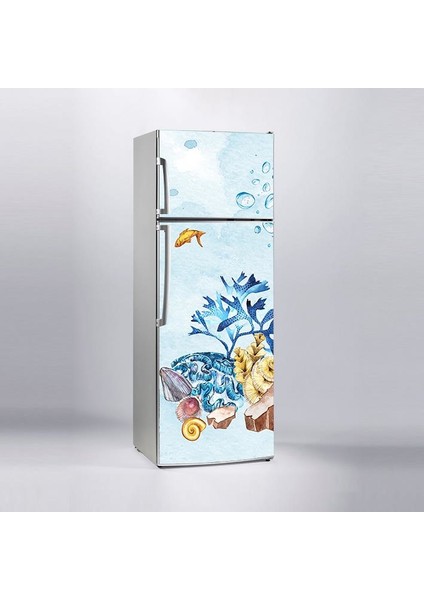 Buzdolabı Sticker Kaplama Dolap Kaplama Etiketi Denizaltı Yosun