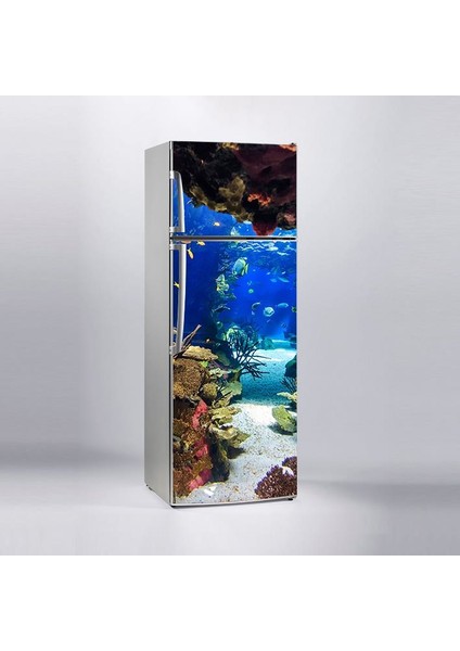 Buzdolabı Sticker Kaplama Dolap Kaplama Etiketi Su Altı Deniz