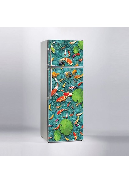 Buzdolabı Sticker Kaplama Dolap Kaplama Etiketi Balıklar