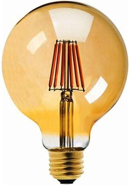 G95 4 Watt Sarı 250 Lümen Filament Edison Tip Rustik LED Ampul