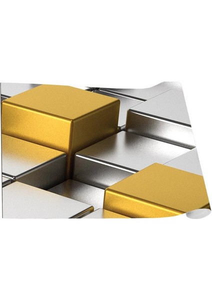 Mutfak Tezgah Arası Folyo Fayans Kaplama Folyosu 3 Boyutlu Küpler modelleri