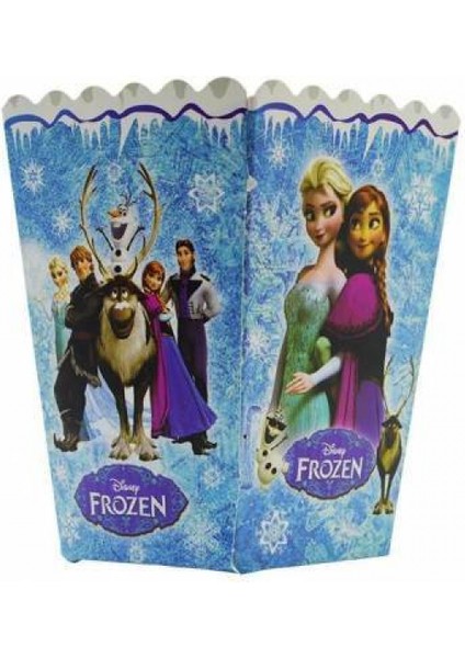 Frozen Elsa Popcorn Mısır Kutusu 10'lu