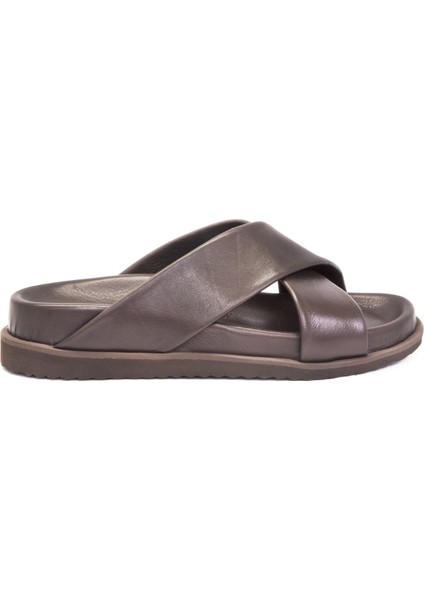 Frk 8014 Kahve Erkek Comfort Terlik Erkek Terlik Sandalet