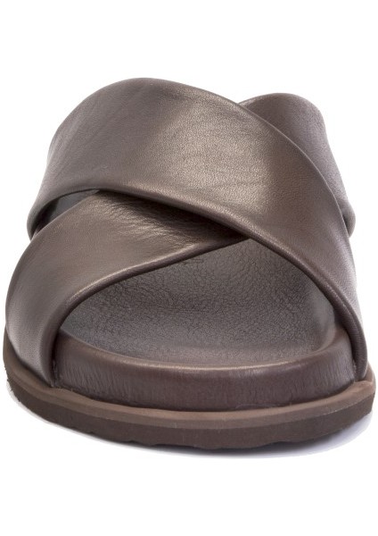 Frk 8014 Kahve Erkek Comfort Terlik Erkek Terlik Sandalet