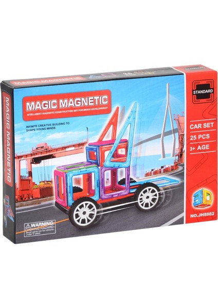 Magnetic 25 Parça Araba Tekerli Magnetik JH8882