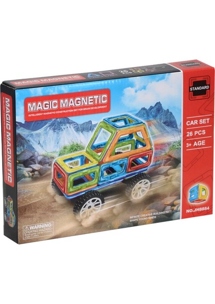 Magnetic 26 Parça Araba Tekerli Magnetik JH8884