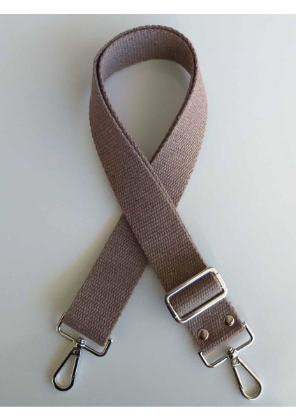 Pamuklu Kolon 120X4 cm Gümüş Metal Vizon