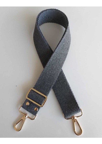 Pamuklu Kolon 120X4 cm Light Gold Metal Koyu Gri