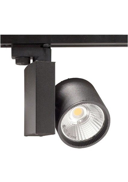 30W Cob LED Ray Armatür Siyah Kasa 3000K Ack