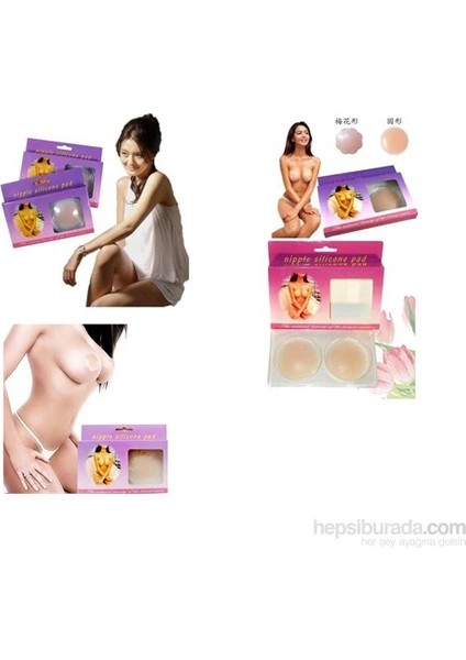 Göğüs Ucu Gizleyen Şeffaf Silikon Ped Nipple Silicone