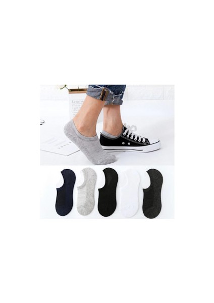 12 Çift Erkek Kadın Sneakers Kısa Spor Patik Çorap