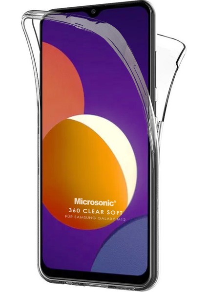 Samsung Galaxy M12 Kılıf 6 Tarafı Tam Full Koruma 360 Clear Soft Şeffaf fiyatları