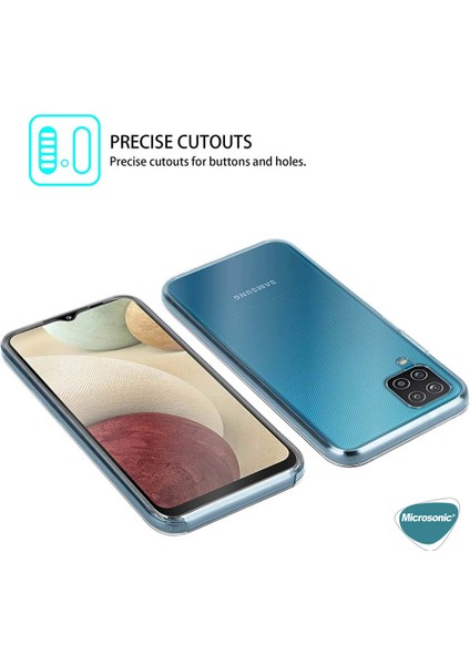 Samsung Galaxy M12 Kılıf 6 Tarafı Tam Full Koruma 360 Clear Soft Şeffaf modelleri