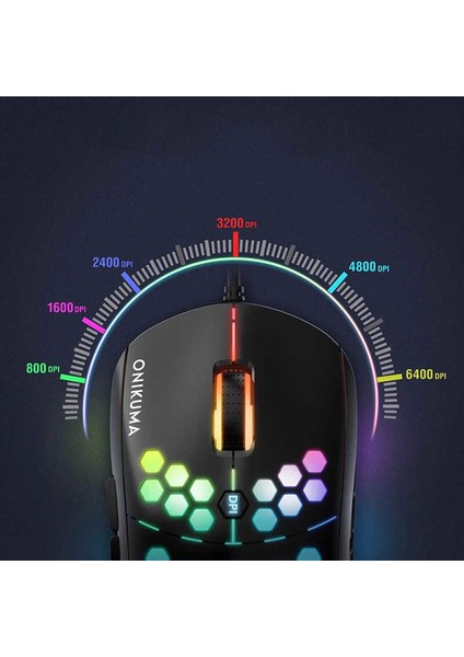 CW903 Rgb Dpı Hız Ayarlı Kablolu Oyuncu Mouse