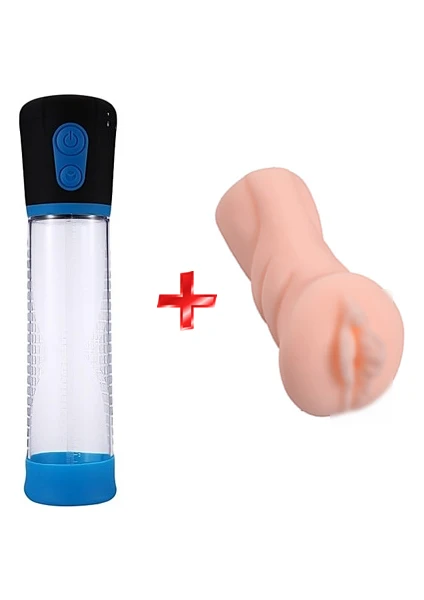 Powerup Men Tam Otomatik Penis Vakum Pompası + Vajina Mastürbatör