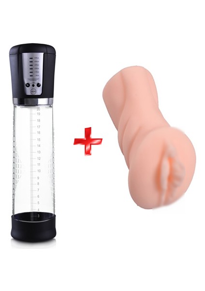 Profesyonel Usb Şarjlı Otomatik Penis Pompası + Vajina Mastürbatö