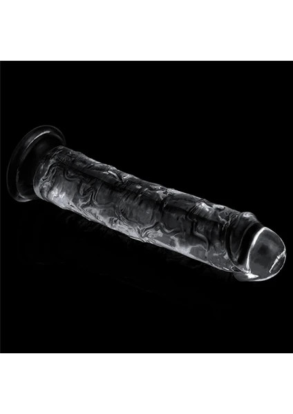 Pretty Love Clear 18 cm Yeni Nesil Süper Vantuzlu Kalın Şeffaf Dildo Penis