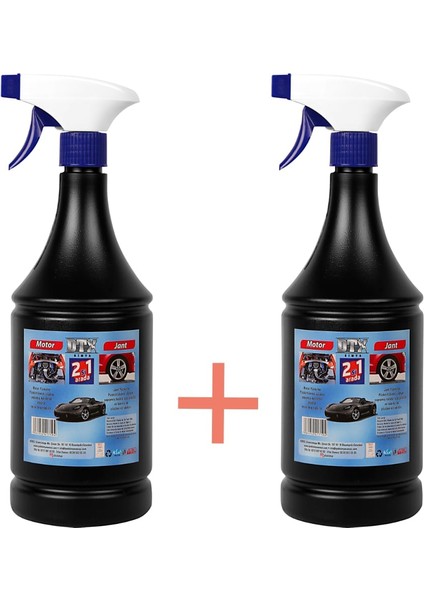 Motor Jant Temizleme Solisyonu Konsantre 1/5 2'si 1 Arada 1 Lt & Motor Jant Temizleyici Konsantre 1 Lt