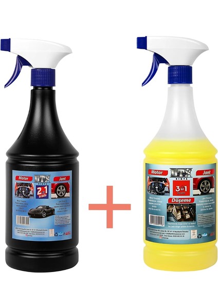 Motor ve Jant Temizleme Sıvısı 2’si 1 Arada 1 Lt & Döşeme Jant ve Motor Temizleme Ilacı 1 Lt