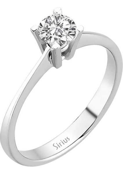 F Renk 0,50 Karat Pırlanta Tektaş Yüzük 0404R0181