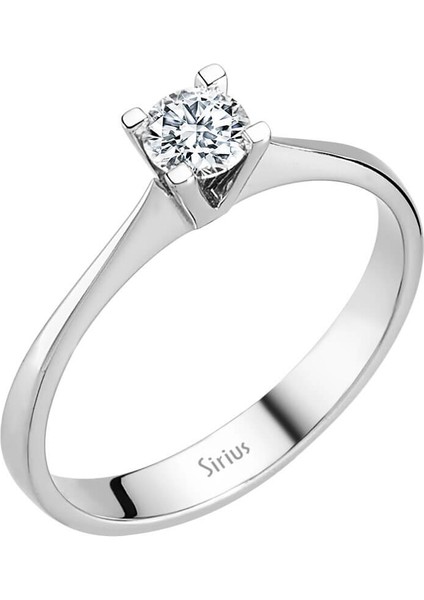 G Renk 0,30 Karat Pırlanta Tektaş Yüzük 0404R0182