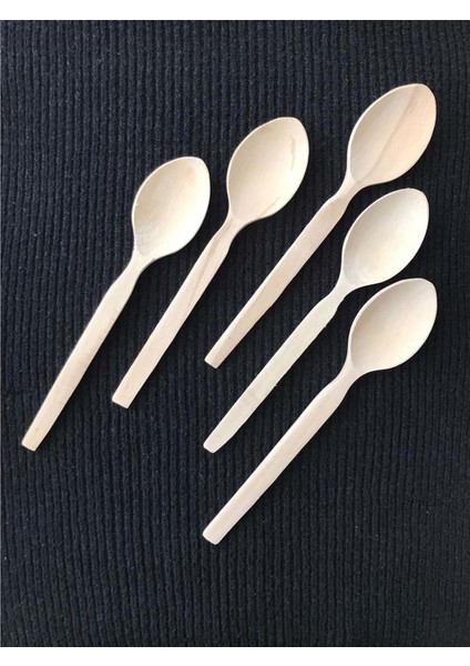 Ahşap Kaşık 23 cm Tahta Kaşık 5 Adet