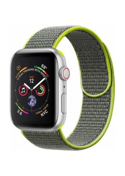 Apple Watch Uyumlu Serisi 1/2/3/4/5/6 Se Spor Loop Dokuma Hasır Kordon 42 mm - 44 mm