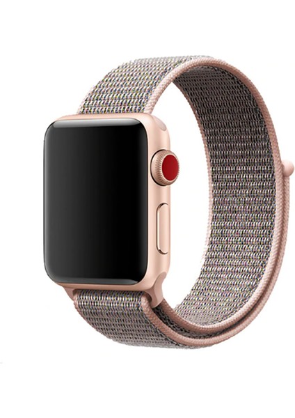 Apple Watch Uyumlu Serisi 1/2/3/4/5/6 Se Spor Loop Dokuma Hasır Kordon 42 mm - 44 mm