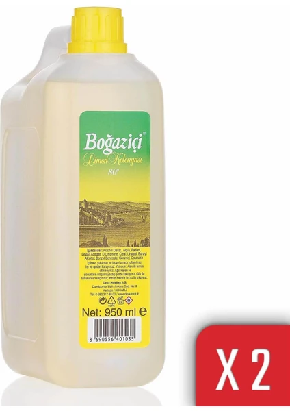 Bogazıcı Lımon Kolonya 950 ml Bıdon