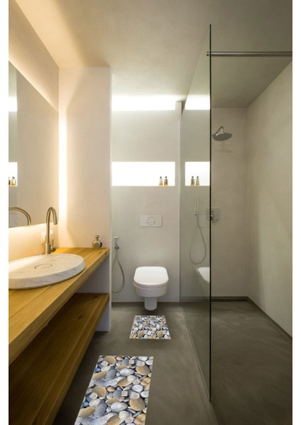 Cappio Banyo Paspası-Taş Desenli