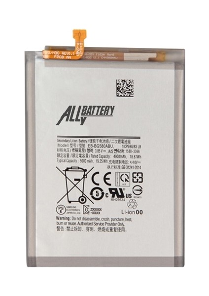 Sm Galaxy M20 SM-M205F / M30 SM-M305 Pil Batarya EB-BG580ABU