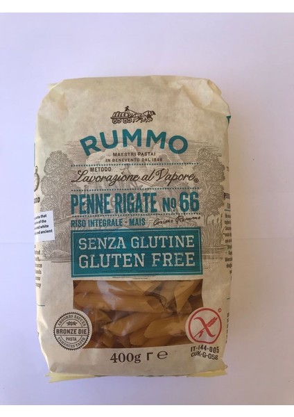 Glütensiz Penne Rıgate 400 gr