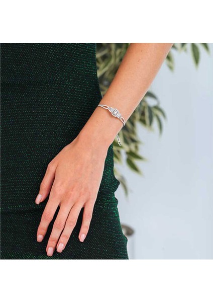 925 Ayar Gümüş Rodyum Kaplama Baget Kadın Bileklik modelleri