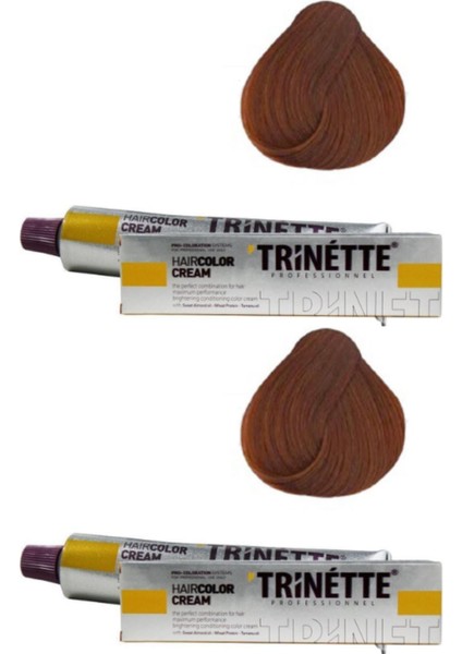 TRİNETTE 7.4 KUMRAL BAKIR 60ML & BROCHES 20 VOLUME %6 OKSİDAN 60ML 2'Lİ SET