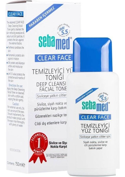 Clear Face Temizleyici Yüz Toniği 150ml