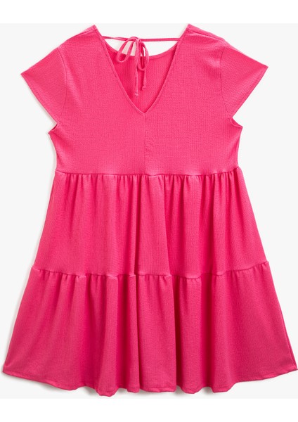 Kadın Bisiklet Yaka Elbise Kısa Kollu fiyatları