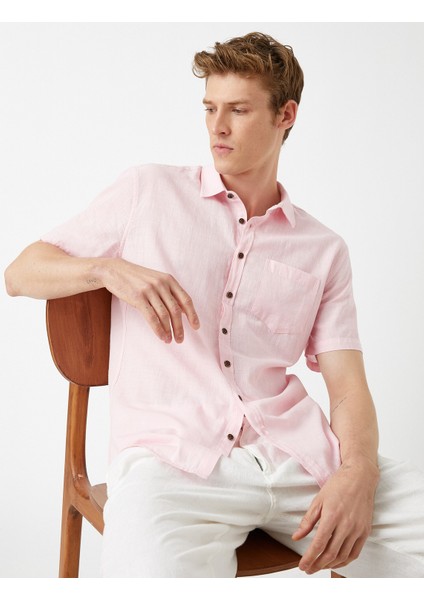 Kısa Kollu Gömlek Pamuklu