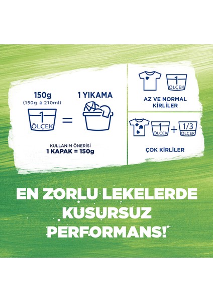 Toz Çamaşır Deterjanı Domestos Etkili En Zorlu Lekeleri İlk Yıkamada Çıkarır 1.2 KG 8 Yıkama 1 Adet