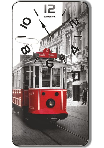 Istanbul Taksim Tramvay Tranvay Tramway Bombe Camlı Duvar Saati