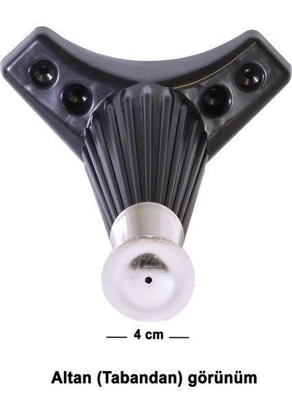 Mobilya Kanepe Koltuk Masa Sehpa Ayağı Baza Ayakları 17 cm Siyah-Gri fırsatları