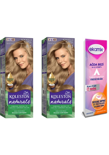 Koleston Naturals Tüp Boya 8-1 Açık Küllü Kumral 2 Adet