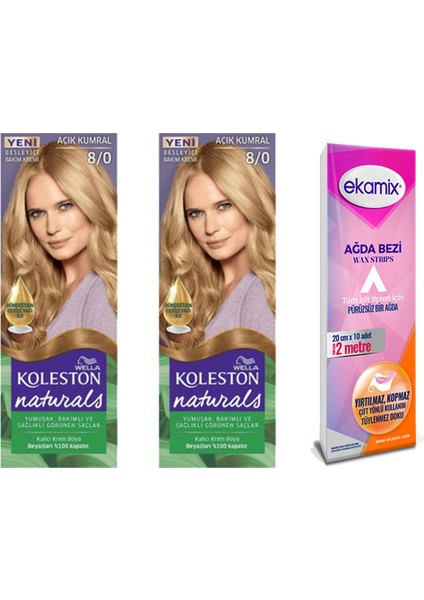 Koleston Naturals Tüp Boya 8-0 Açık Kumral 2 Adet