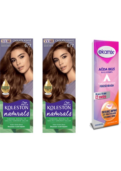 Koleston Naturals Tüp Boya 6-7 Çikolata Kahve 2 Adet