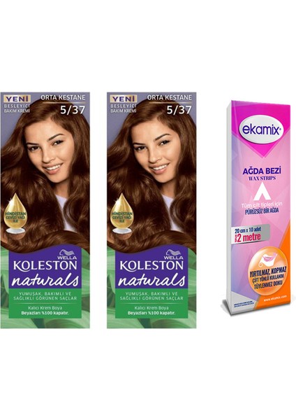 Koleston Naturals Tüp Boya 5-37 Orta Kestane 2 Adet