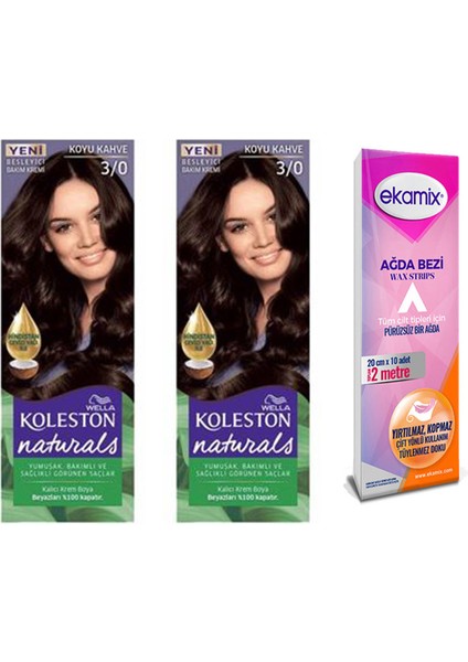 Koleston Naturals Tüp Boya 3-0 Koyu Kahve 2 Adet